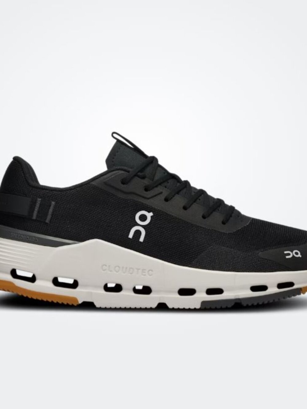 ON - Womens Cloudnova Form 2 Shoes, size 6.5 US womens, color black.